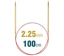 Lace Long Circular Needle 100cm x 2.25mm, Brass
